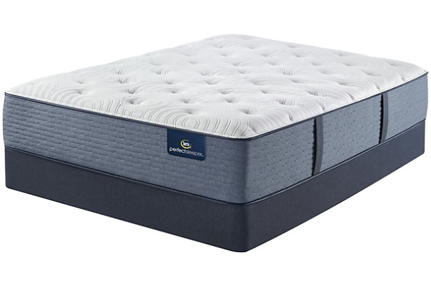 The Serta Perfect Sleeper Foundation provides the perfect support for your mattress and is designed to deliver durability and long-lasting comfort. This foundation gives you long-lasting support for your mattress and helps isolate the effects of your partner’s movement. This Serta Perfect Sleeper Foundation meets or exceeds State and Federal Fire Retardancy Standards when used either by itself or with an approved Serta® mattress.California king foundation consists of 2 California twin foundations | Made of wood and metal with fabric cover | Designed to be supported by platform frames or traditional bases with center support that extends to the floor for queen or king sizes | Meets or exceeds State and Federal Fire Retardancy Standards | Designed and assembled in the USA | No assembly is required; the foundation will arrive in two pieces and be ready to use