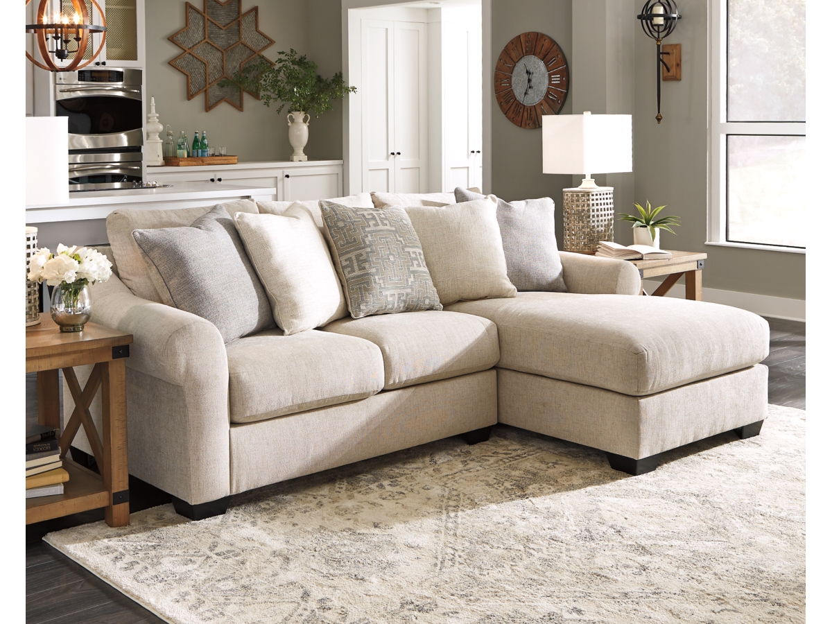 Ashley furniture linen sectional discount