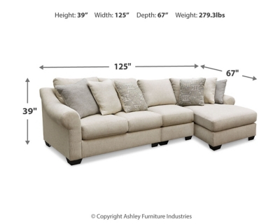 Ashley carnaby 4 store piece sectional