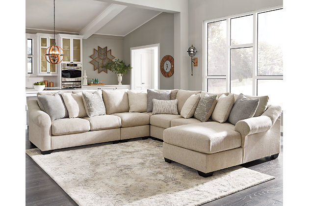 Carnaby 5 Piece Sectional With Chaise, Leather Sectional With Chaise Ashley Furniture