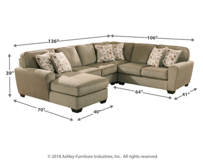 Patola Park 4 Piece Sectional With Chaise Ashley Furniture Homestore