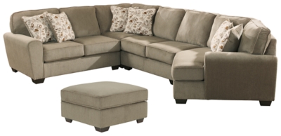 Patola Park 4 Piece Sectional with Ottoman Ashley