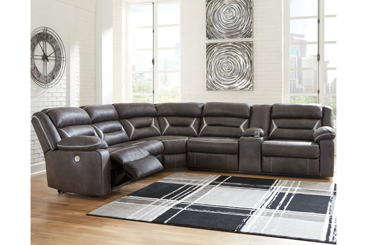 4 Piece Power Reclining Sectional Ashley