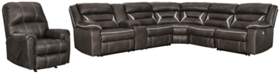 Kincord 4-Piece Sectional with Recliner, , large
