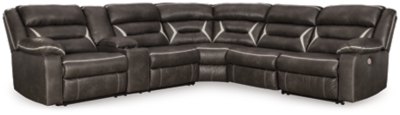 Kincord 4-Piece Power Reclining Sectional, Midnight, large
