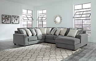 Castano 4-Piece Sectional with Chaise, Jewel, rollover