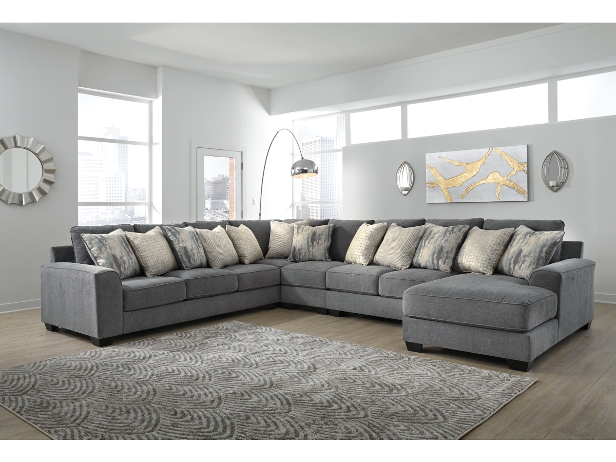 Big gray sectional deals couch