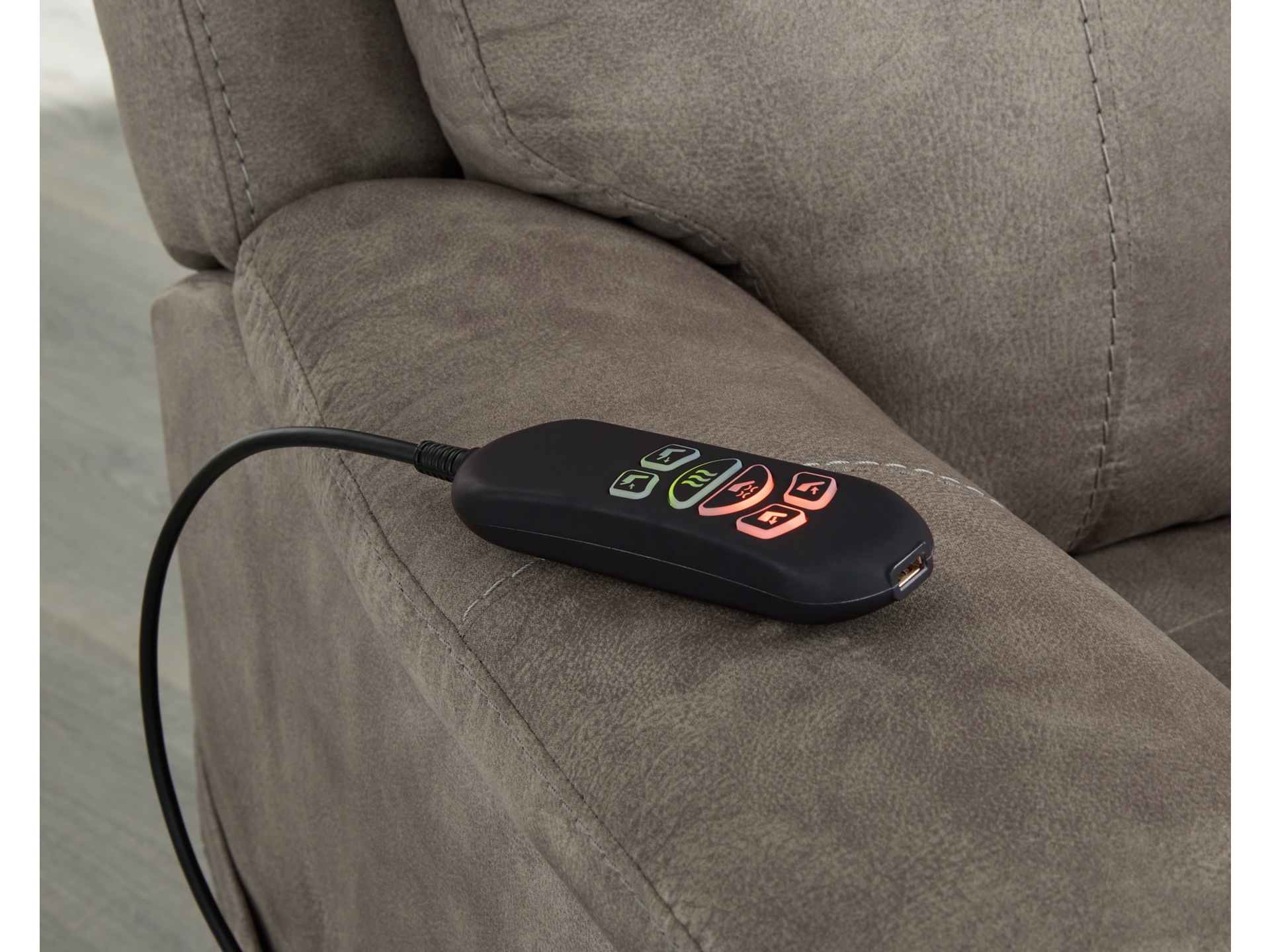 Image 1 of Crestmeade Power Lift Recliner Fossil 