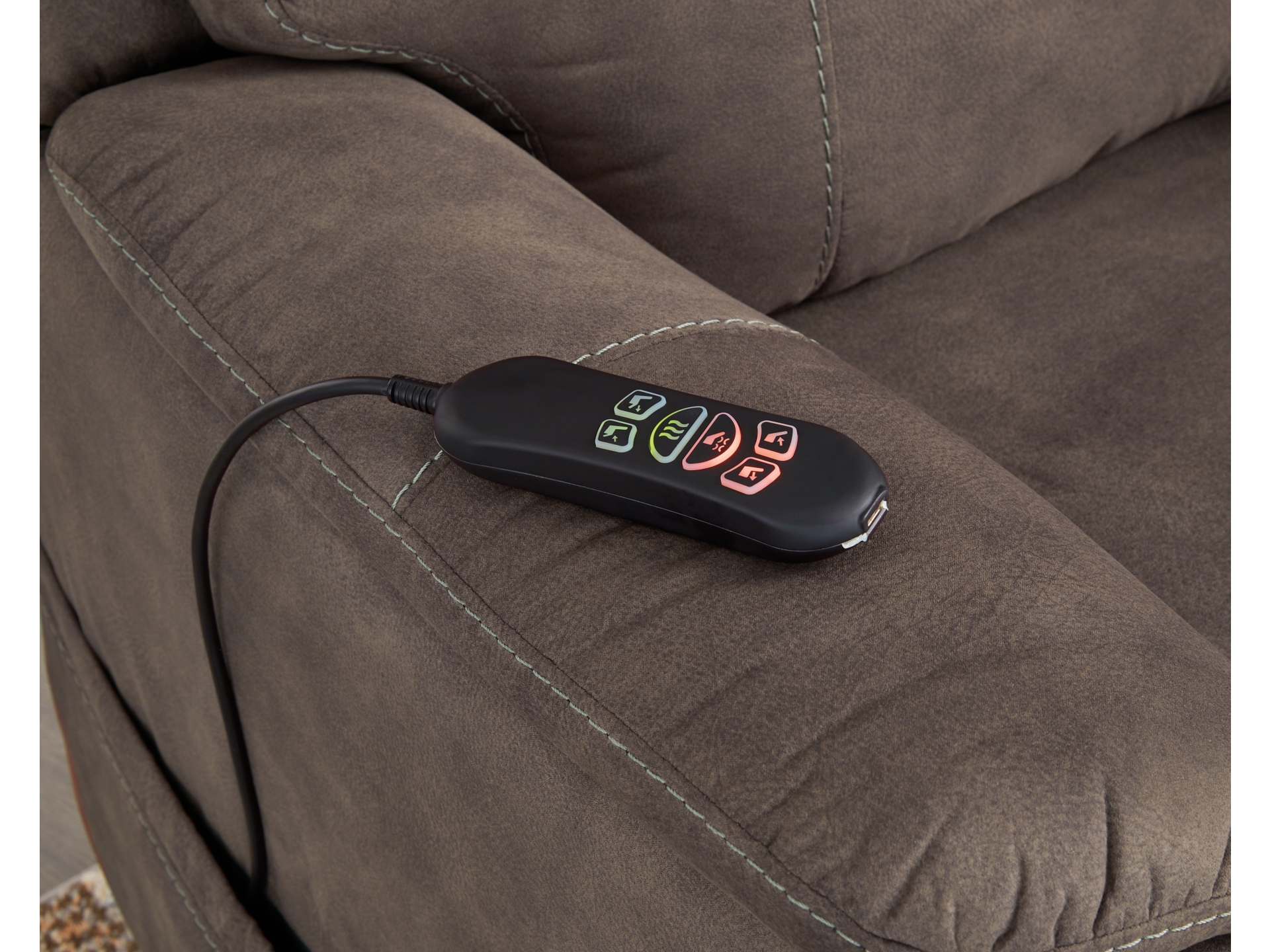 Image 1 of Crestmeade Power Lift Recliner Espresso 