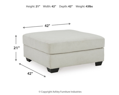 Lowder Oversized Accent Ottoman, , large