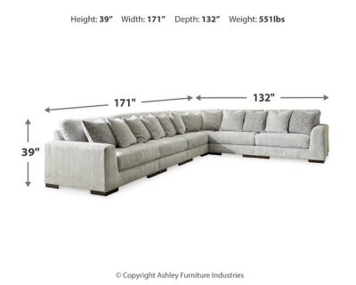 Regent Park 6-Piece Sectional, , large