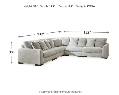 Regent Park 5-Piece Sectional, , large