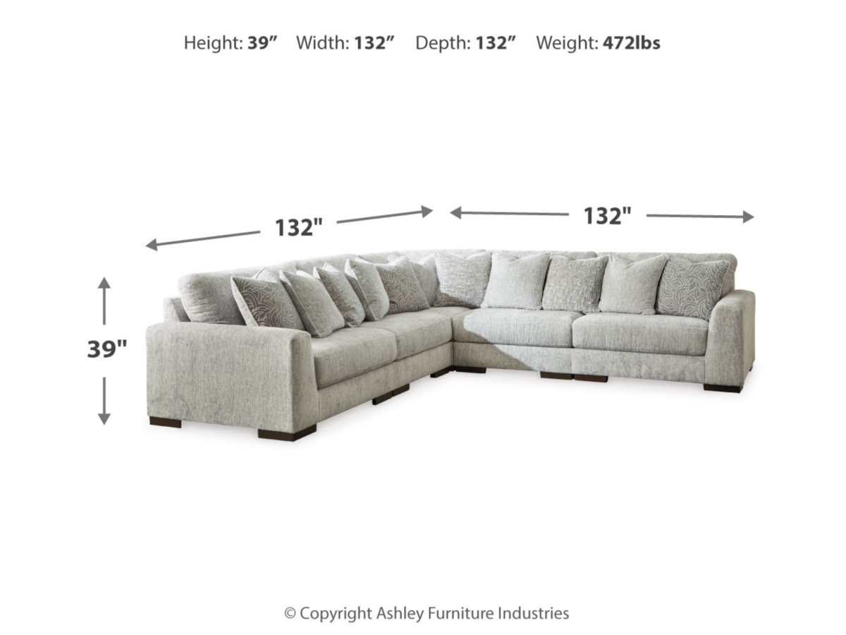 Regent Park 5 Piece Sectional
