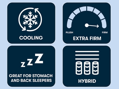 Perfect Sleeper X Excelled Extra Firm 13.75 in. Queen Hybrid Mattress