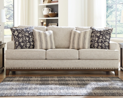 Nailhead deals sofa ashley