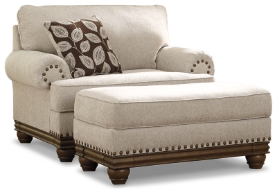 Harleson Chair and Ottoman, Wheat