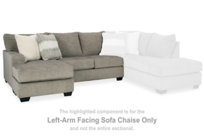 1530502 Creswell Left-Arm Facing Sofa Chaise, Stone sku 1530502