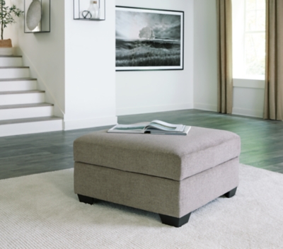 Creswell Ottoman With Storage, Stone