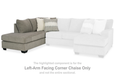 Creswell Left-Arm Facing Corner Chaise, Stone