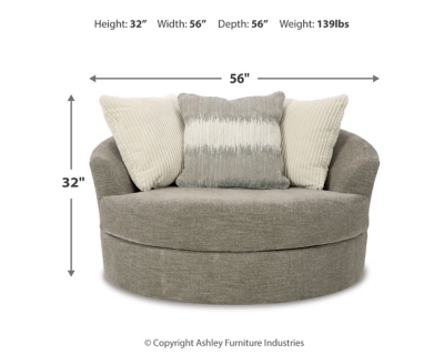 Ashley furniture barrel discount chair