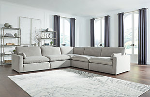 Sophie 5-Piece Sectional, Gray, rollover