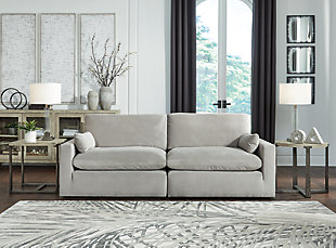 Sophie 2-Piece Sectional Loveseat, Gray, rollover