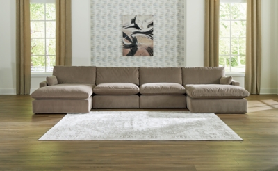 Sophie 4-Piece Modular Sectional with Chaise, Cocoa