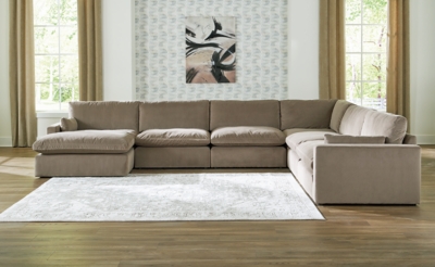 Sophie 6-Piece Modular Sectional with Chaise, Cocoa