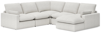 Gimma 5-Piece Sectional with Chaise, Gray, large