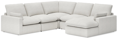 Gimma 5-Piece Modular Sectional with Chaise, Gray