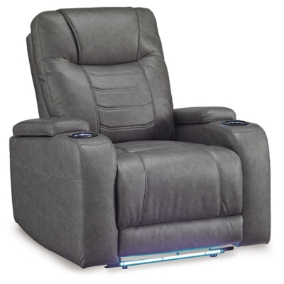 Schooner Rocks Power Recliner, Slate, large