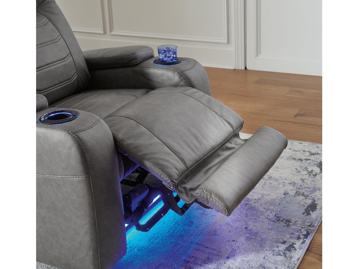 Schooner Rocks Dual Power Recliner | Ashley