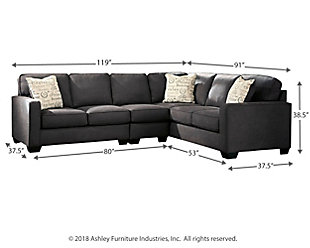 Alenya 3-Piece Sectional, Charcoal, large