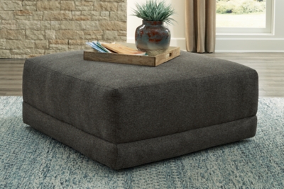 Evey Oversized Accent Ottoman, Granite