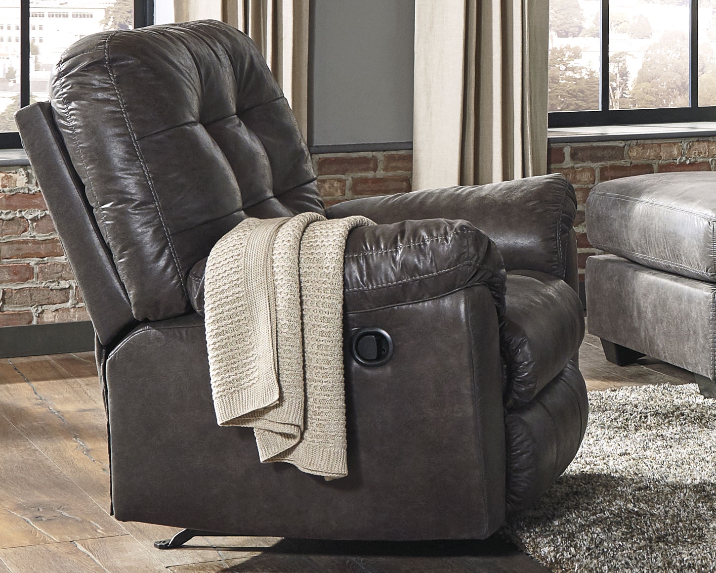 Ashley fallston 2025 slate recliner