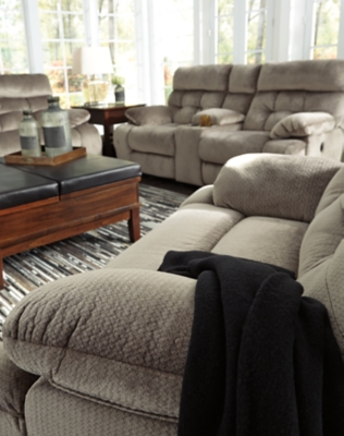 Brassville Manual Reclining Sofa Ashley