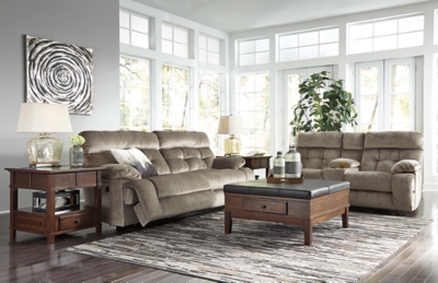 Brassville outlet reclining sofa