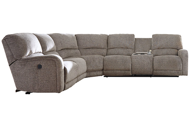 Pittsfield 4 Piece Power Reclining, Ashley Furniture Microfiber Sectional With Recliners