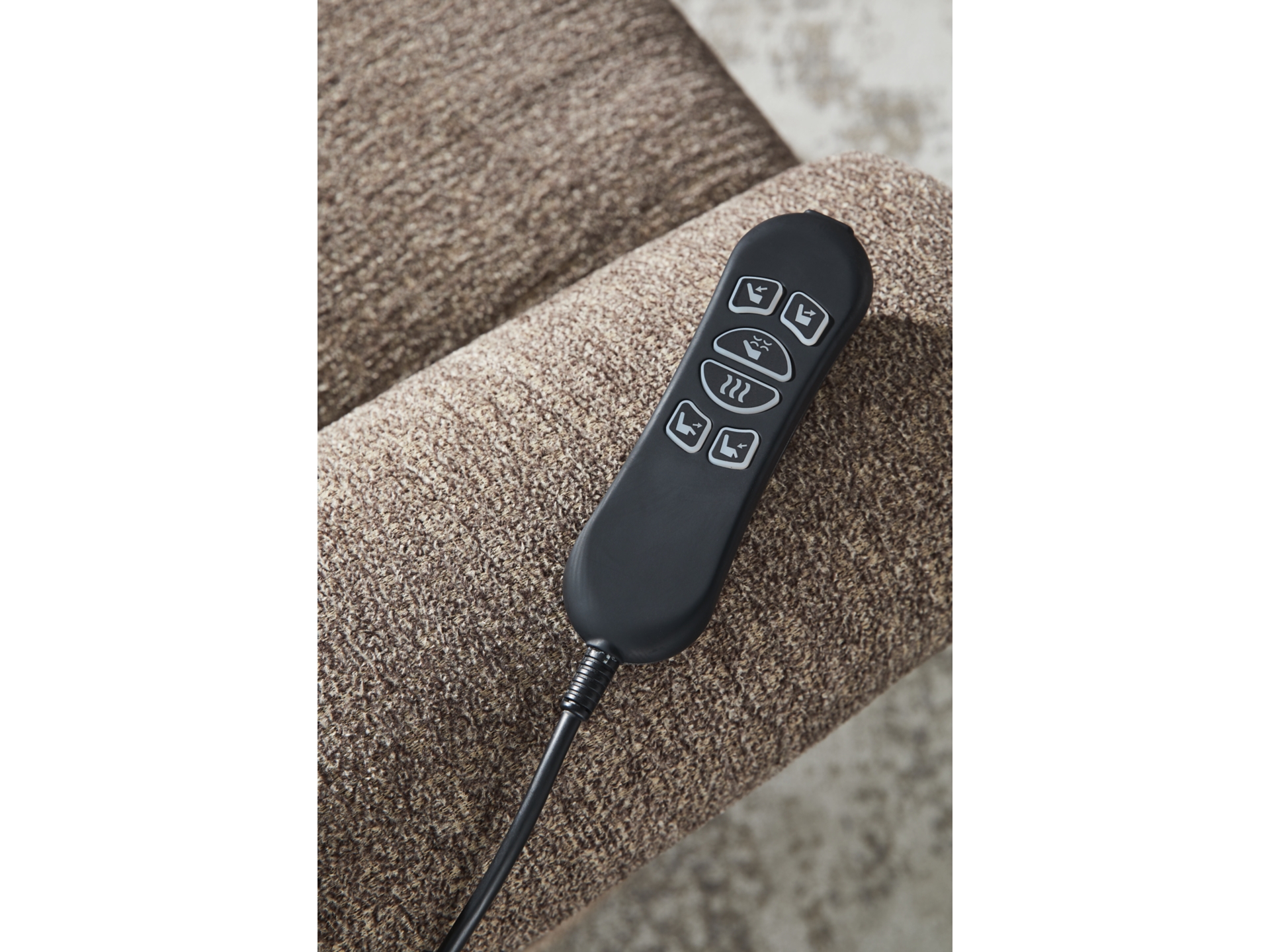 Image 1 of Aureta Next-Gen Nuvella™ Performance Fabric Power Lift Recliner Earth 