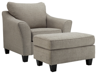 APG-18102-CO Kestrel Chair and Ottoman, Driftwood sku APG-18102-CO