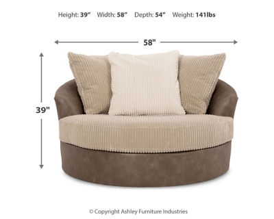 Ashley furniture circle chair hot sale