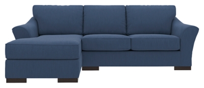 Bantry Nuvella® 2-Piece Sectional with Chaise, Indigo, large