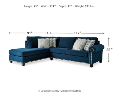 Trendle 2-Piece Sectional, Ink, large