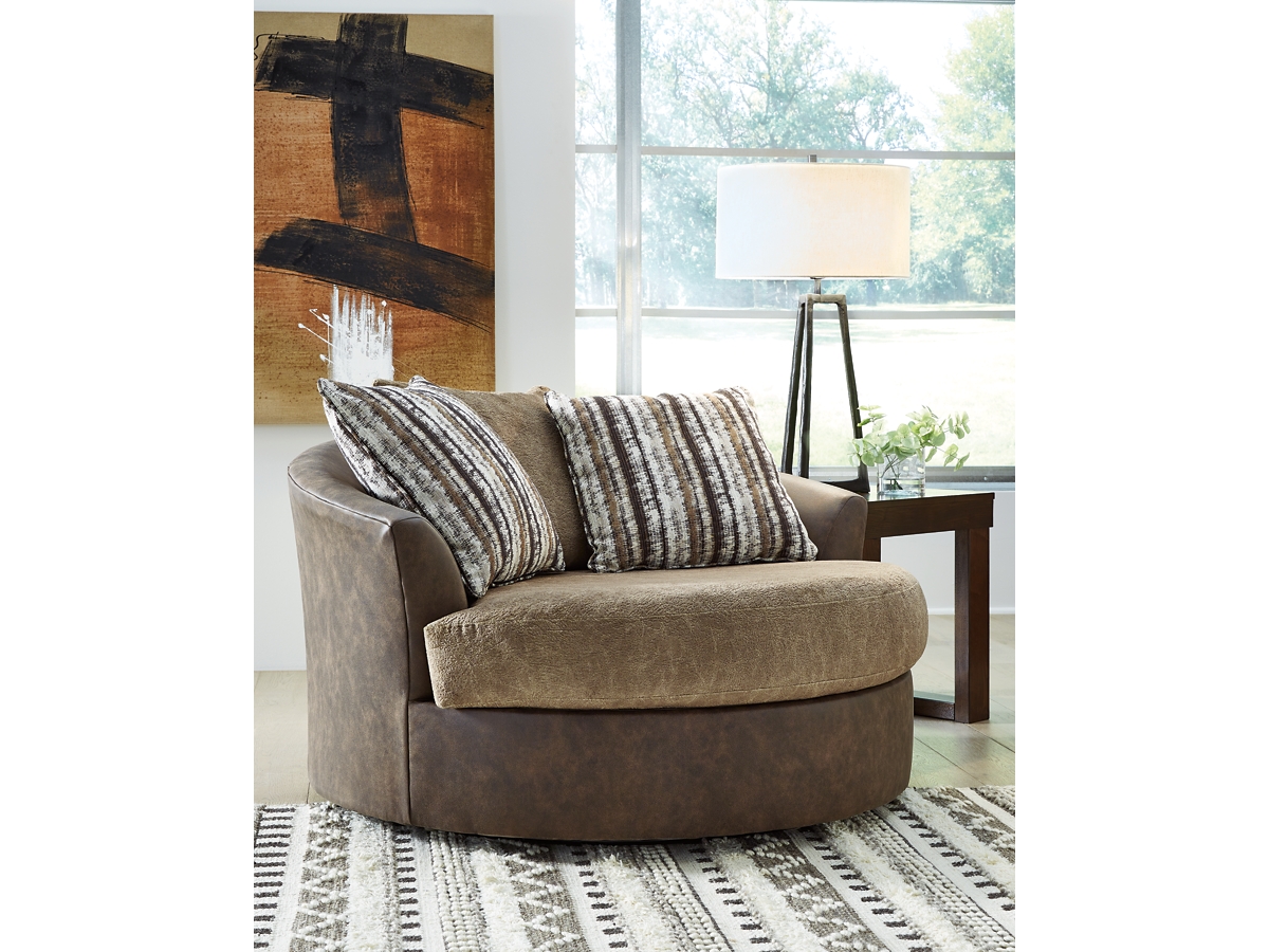 Alesbury Oversized Swivel Accent Chair