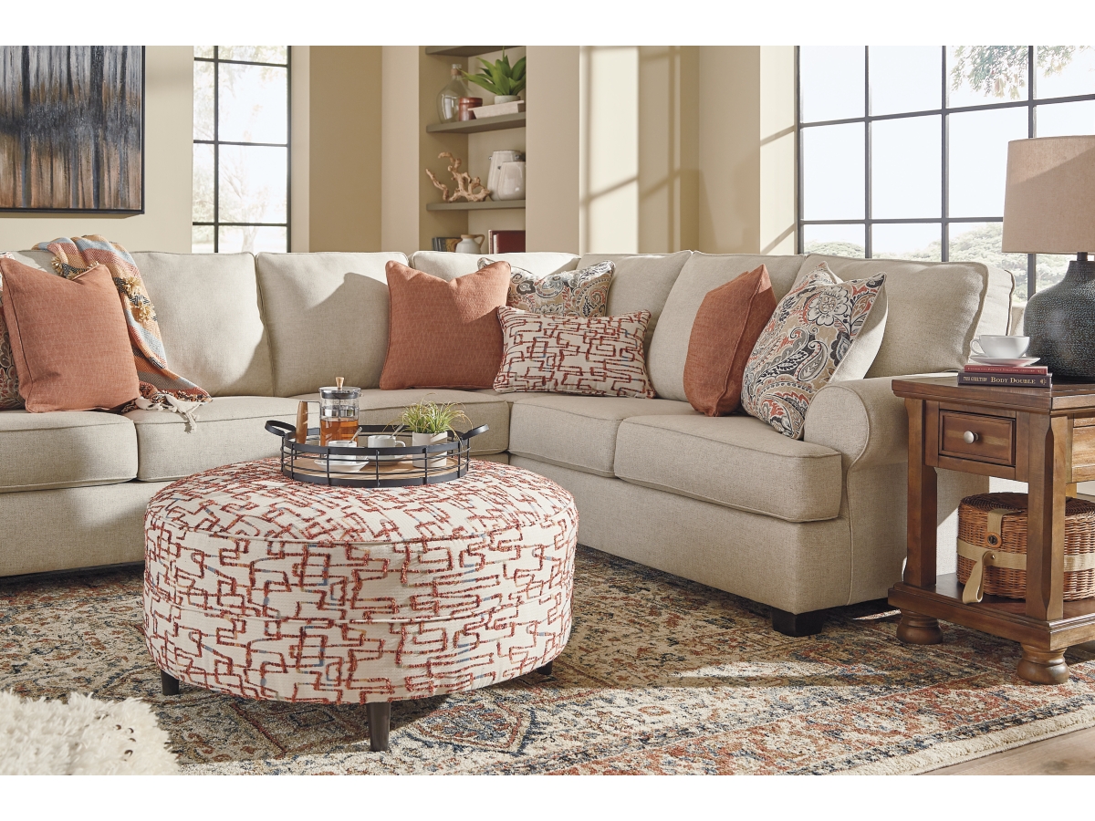 Amici 3 Piece Sectional with Ottoman Ashley