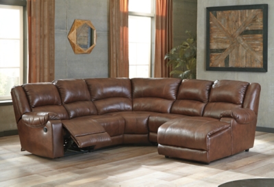 Billwedge 5-Piece Reclining Sectional with Chaise, , large