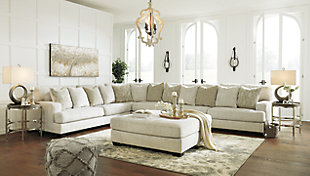 Rawcliffe 4-Piece Sectional with Ottoman, , rollover