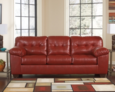 ashley furniture living room sets red