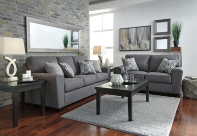 Calion Sofa and Loveseat with Coffee Table and 2 End Tables, , large