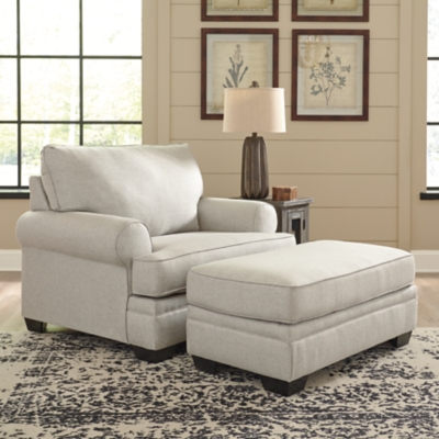 oversized living room chair with ottoman